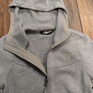 The North Face Heather Gray Hooded Jacket Small